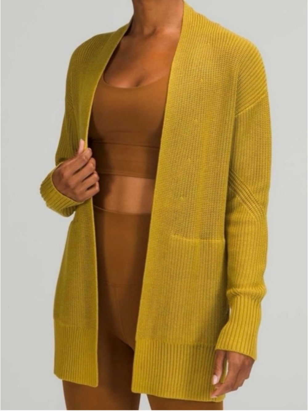 Lululemon Cashlu Sweater Wrap Auric Gold Size XS/S